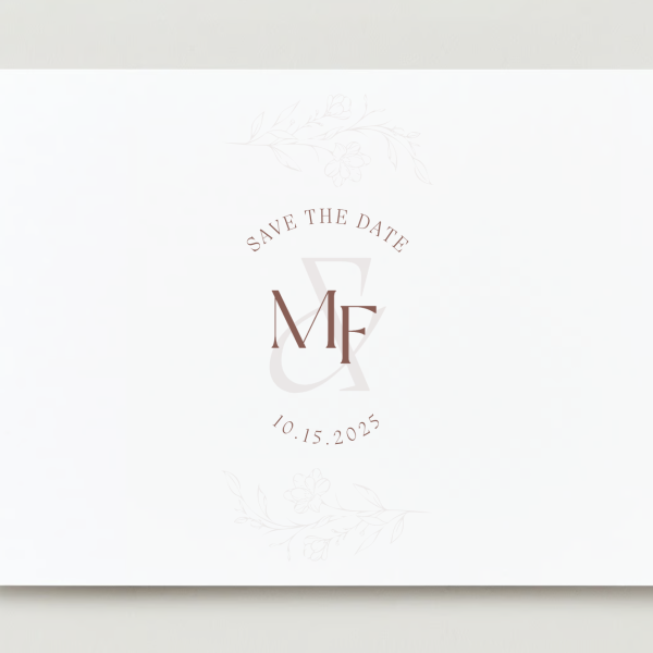 Save The Date Wedding Invitation Full Photo Landscape Canva Template - Image 5